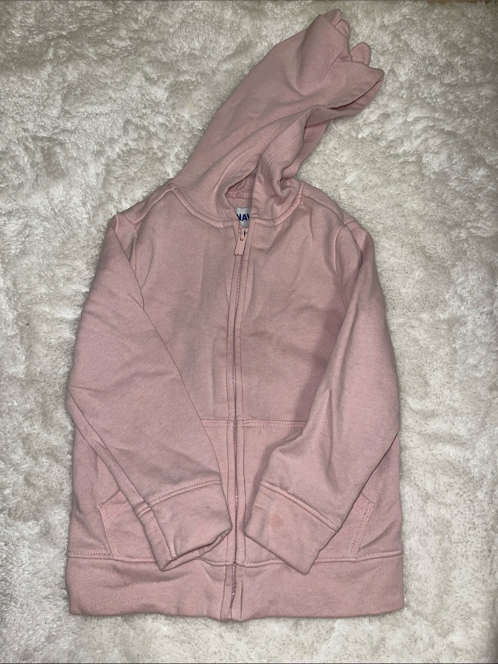 Old Navy Pink Hooded Zip Sweatshirt for Kids